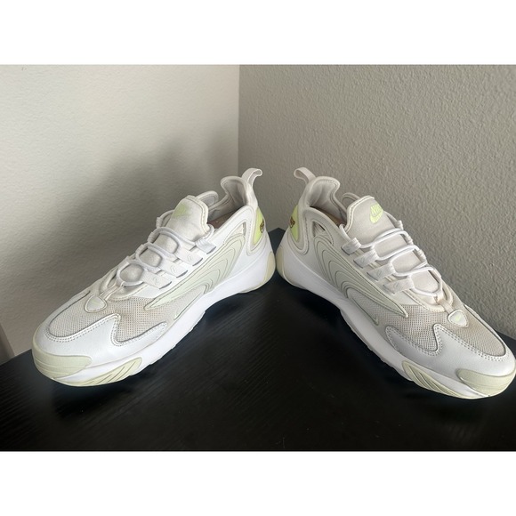 Nike Women's Zoom 2K Casual Sneakers Mesh White Volt Aqua Size 9.5 Shoes - Picture 3 of 8